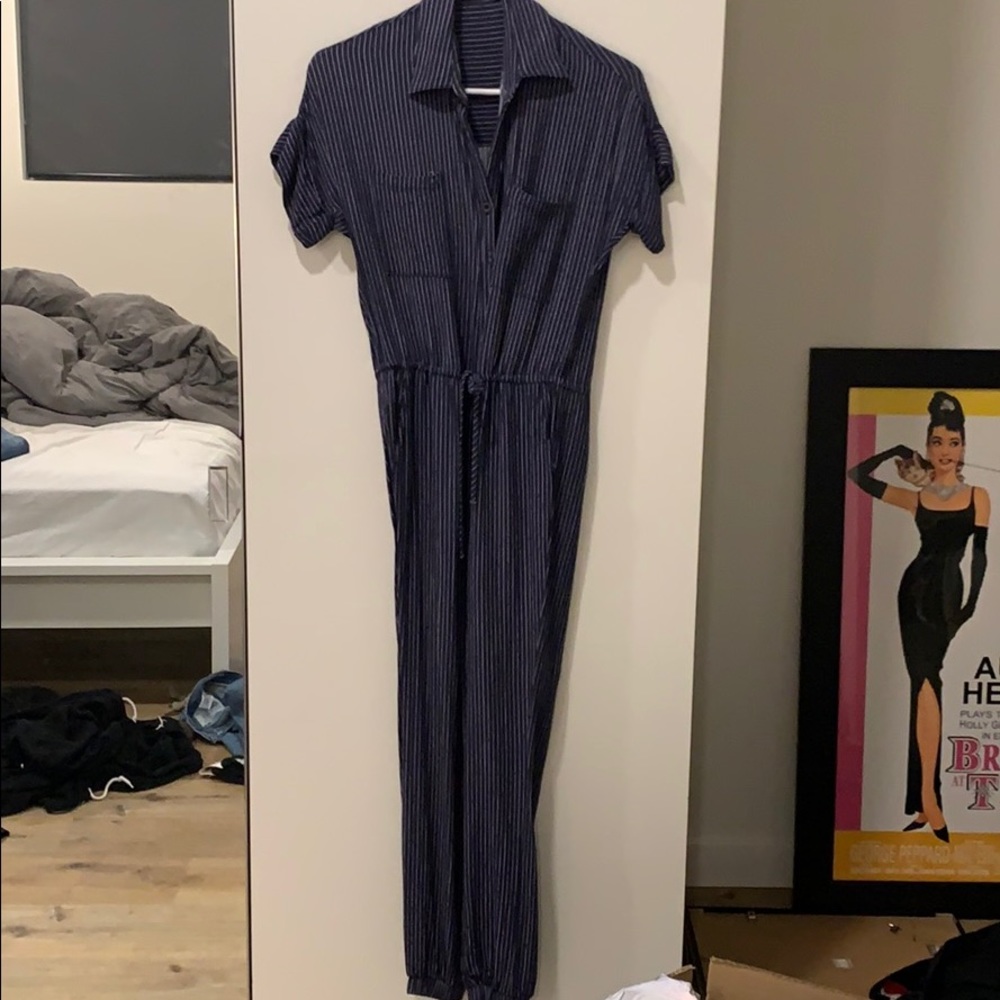 Striped jumpsuit